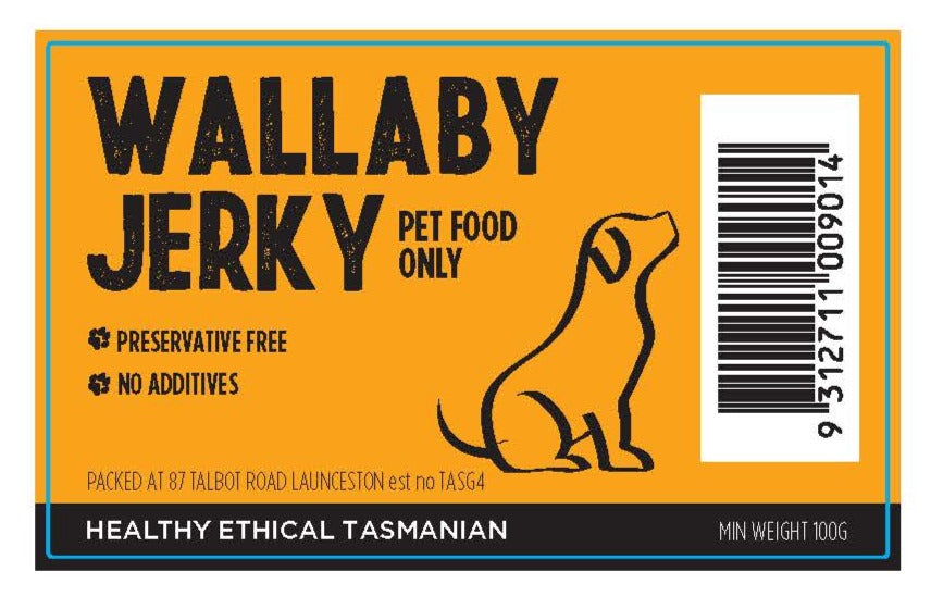 Wallaby Jerky for Dogs (100gm)
