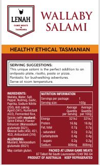 Wallaby Salami 300gm