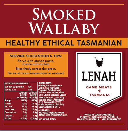 Smoked Wallaby 100gm
